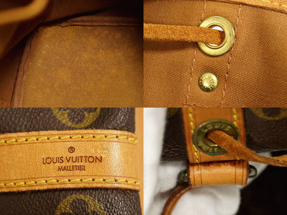 Louis Vuitton Petit Noe Monogram Shoulder Bag Brown M42226