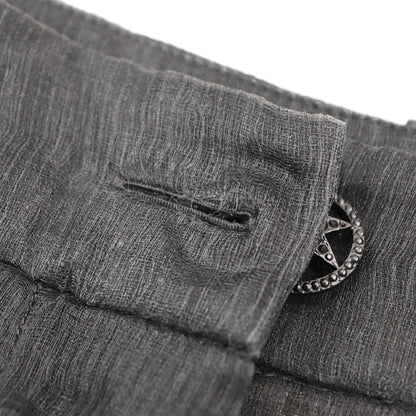 Chanel Silk Sheer Pleated Skirt Black