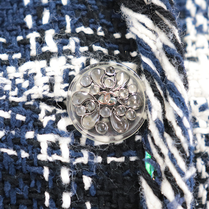 Chanel Tweed Jacket with Coco Mark Buttons