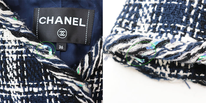 Chanel Tweed Jacket with Coco Mark Buttons