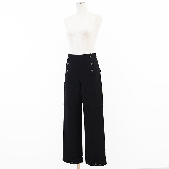 Chanel P44256 Tweed Wool Blend Pants