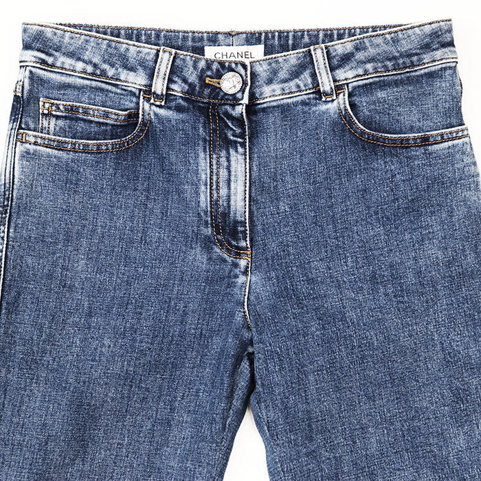 Chanel P74543 Shearling Denim Pants