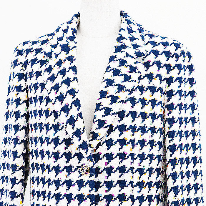 Chanel Fantaisie Tweed Houndstooth Jacket