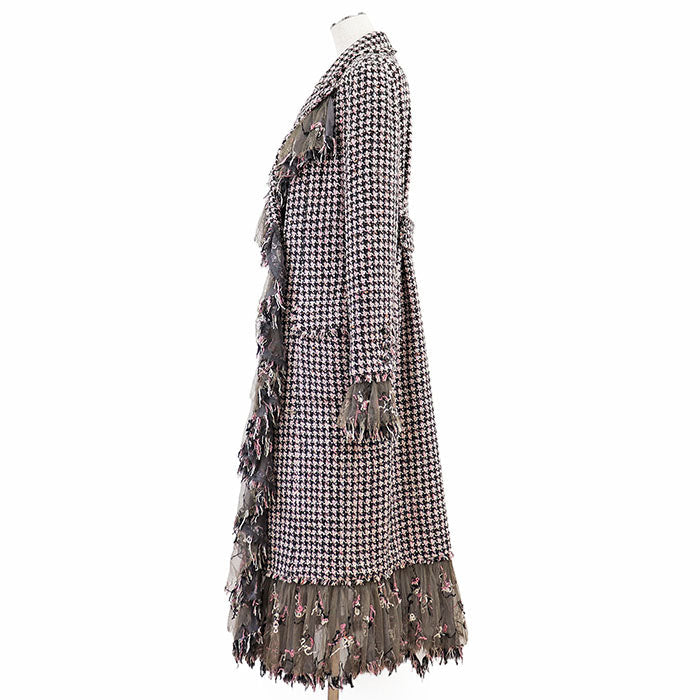 Chanel Wool Silk Long Coat