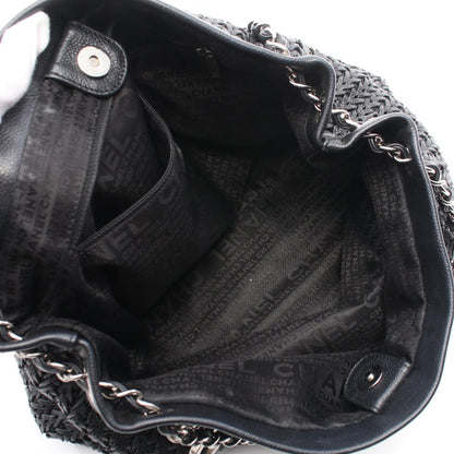 Chanel Caviar Chain Tote Bag  Leather Shoulder Bag in Good condition