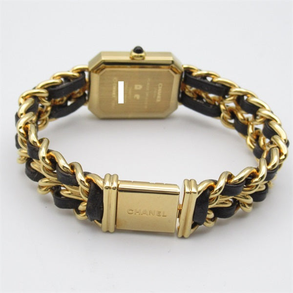 Chanel  CHANEL Premiere L Women's Wrist Watch H0001, Quartz, Gold Plated with Leather Strap, Used - CC Design Metal Other H0001 in Excellent condition