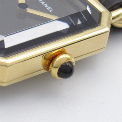 Chanel  CHANEL Premiere L Women's Wrist Watch H0001, Quartz, Gold Plated with Leather Strap, Used - CC Design Metal Other H0001 in Excellent condition