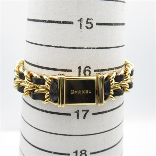 Chanel  CHANEL Premiere L Women's Wrist Watch H0001, Quartz, Gold Plated with Leather Strap, Used - CC Design Metal Other H0001 in Excellent condition