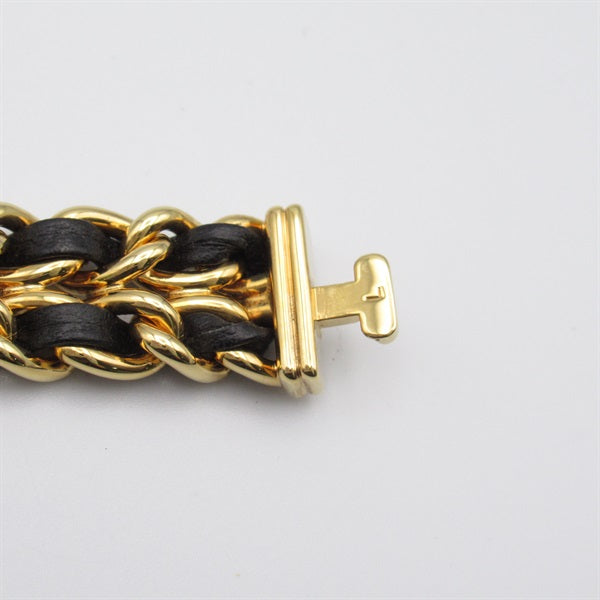 Chanel  CHANEL Premiere L Women's Wrist Watch H0001, Quartz, Gold Plated with Leather Strap, Used - CC Design Metal Other H0001 in Excellent condition