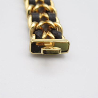 Chanel  CHANEL Premiere L Women's Wrist Watch H0001, Quartz, Gold Plated with Leather Strap, Used - CC Design Metal Other H0001 in Excellent condition