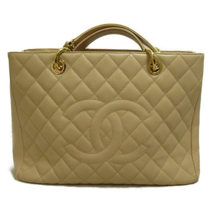 Chanel CC Caviar Grand Shopping Tote Leather Tote Bag in Good condition