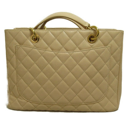 Chanel CC Caviar Grand Shopping Tote Leather Tote Bag in Good condition