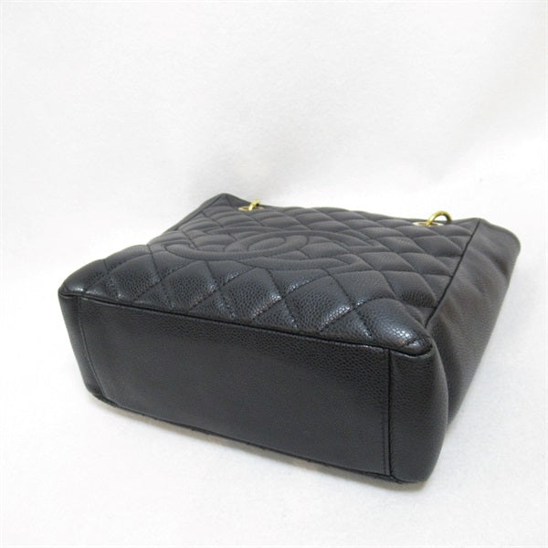 Chanel CC Caviar Grand Shopping Tote Leather Tote Bag in Fair condition