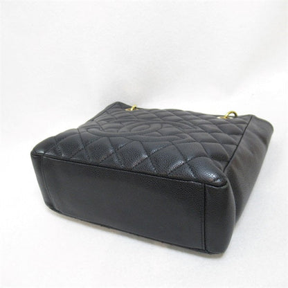 Chanel CC Caviar Grand Shopping Tote Leather Tote Bag in Fair condition