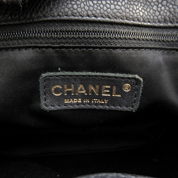 Chanel CC Caviar Grand Shopping Tote Leather Tote Bag in Fair condition