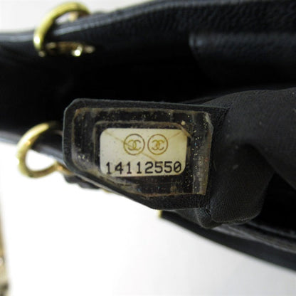 Chanel CC Caviar Grand Shopping Tote Leather Tote Bag in Fair condition