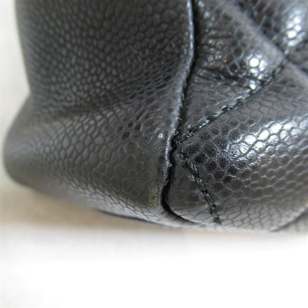 Chanel CC Caviar Grand Shopping Tote Leather Tote Bag in Fair condition