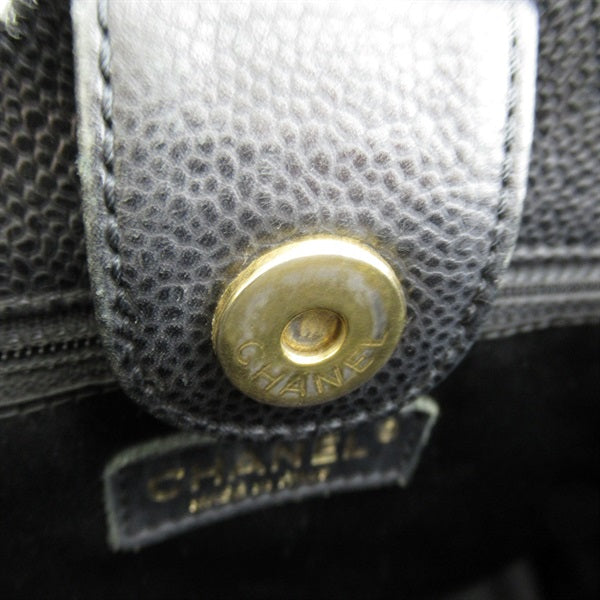 Chanel CC Caviar Grand Shopping Tote Leather Tote Bag in Fair condition