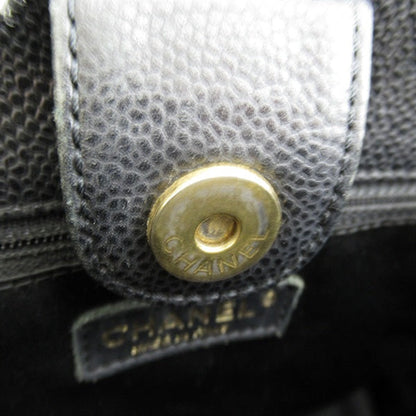 Chanel CC Caviar Grand Shopping Tote Leather Tote Bag in Fair condition