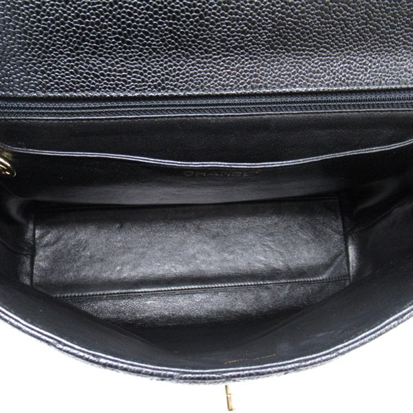 CC Caviar Kelly Handbag - '10s