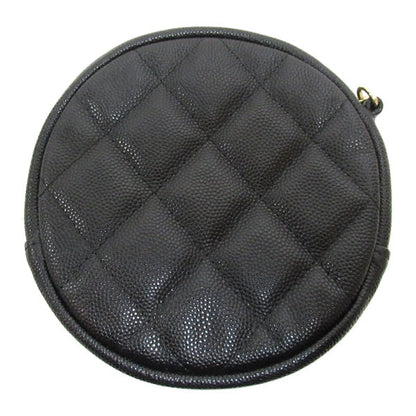 Chanel CC Caviar Round Clutch Bag  Leather Crossbody Bag in Excellent condition
