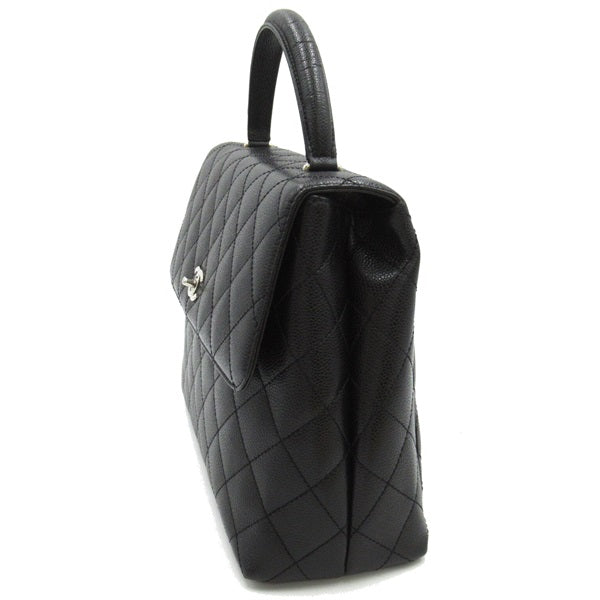 CC Quilted Caviar Handle Bag - '10s