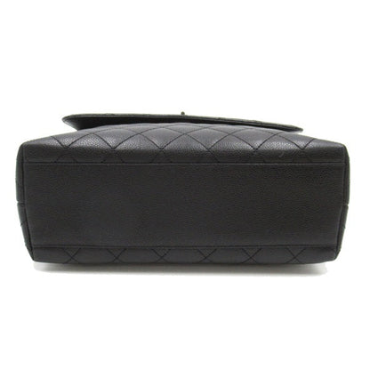 Chanel CC Quilted Caviar Handle Bag Leather Handbag in Good condition