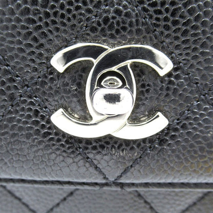 CC Quilted Caviar Handle Bag - '10s