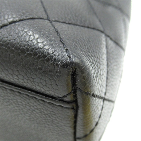 CC Quilted Caviar Handle Bag - '10s