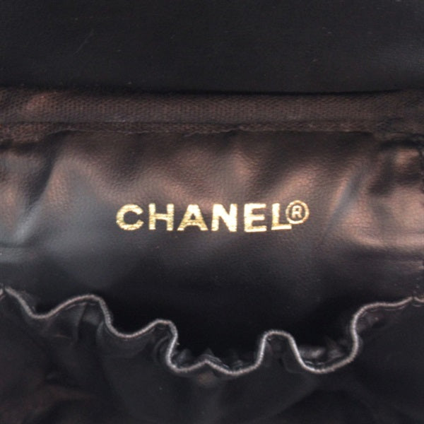 Chanel CC Caviar Vertical Vanity Case Leather Vanity Bag A01998 in Good condition