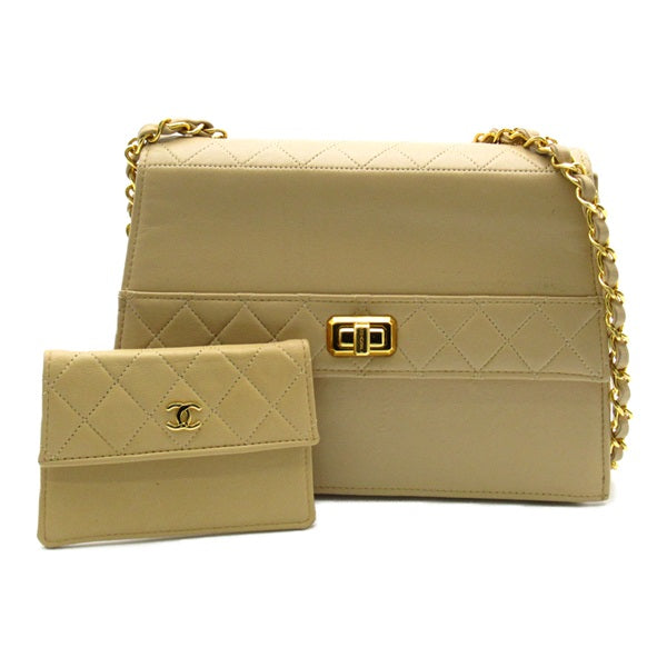 Leather Trapezoid Flap Bag - '10s