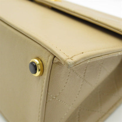 Leather Trapezoid Flap Bag - '10s