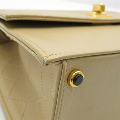 Leather Trapezoid Flap Bag - '10s