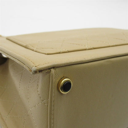 Leather Trapezoid Flap Bag - '10s