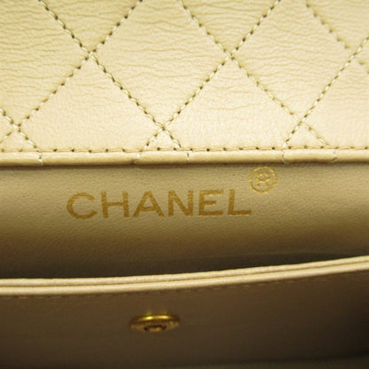 Leather Trapezoid Flap Bag - '10s