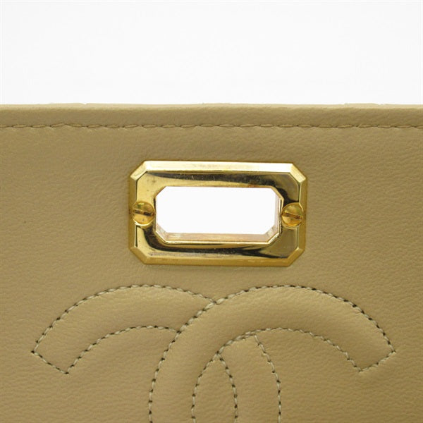 Leather Trapezoid Flap Bag - '10s