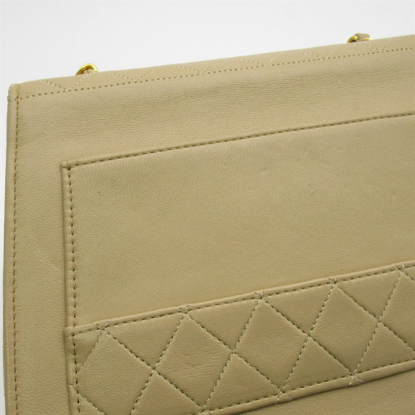 Leather Trapezoid Flap Bag - '10s