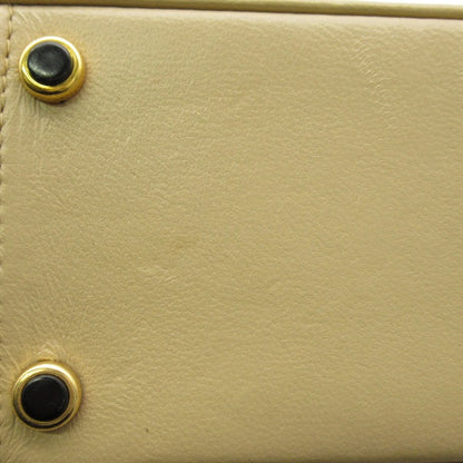 Leather Trapezoid Flap Bag - '10s