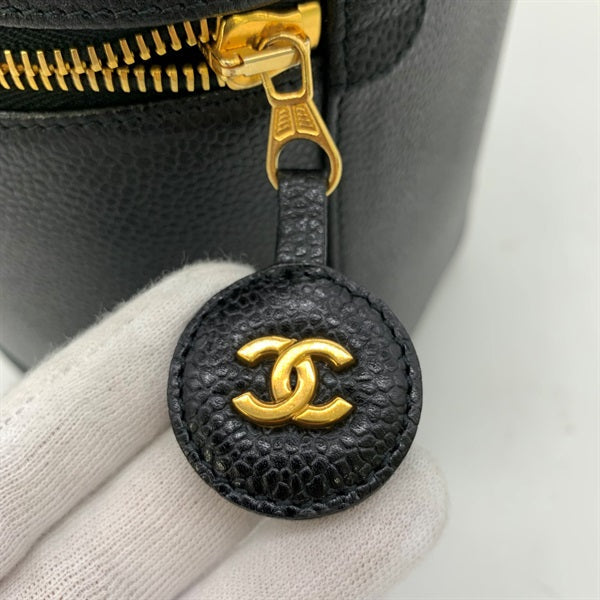 Chanel Vanity Bag Leather Vanity Bag A01998 in Excellent condition