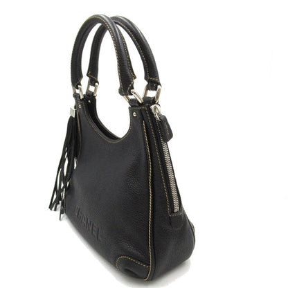 Chanel Logo Tassel Shoulder Bag Leather Shoulder Bag A23055 in Good condition