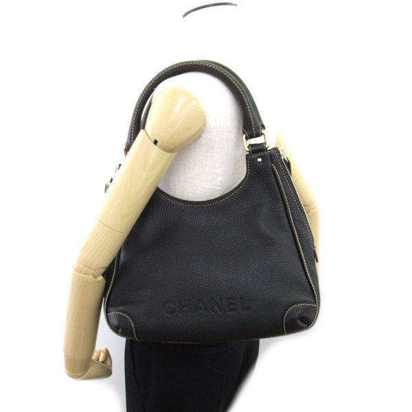 Chanel Logo Tassel Shoulder Bag Leather Shoulder Bag A23055 in Good condition