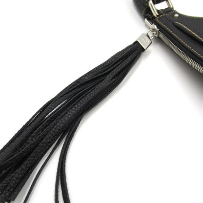 Chanel Logo Tassel Shoulder Bag Leather Shoulder Bag A23055 in Good condition