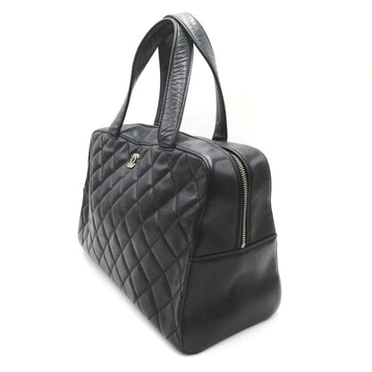 Chanel Quilted Caviar Handbag Leather Handbag 6186246 in Good condition