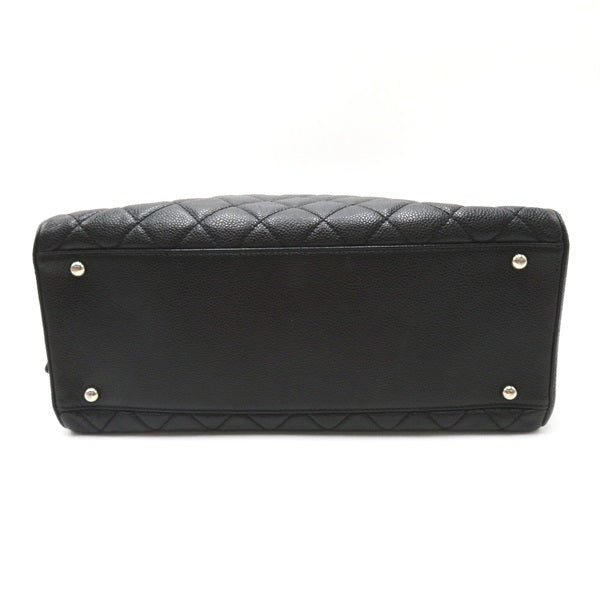 Chanel Quilted Caviar Handbag Leather Handbag 6186246 in Good condition