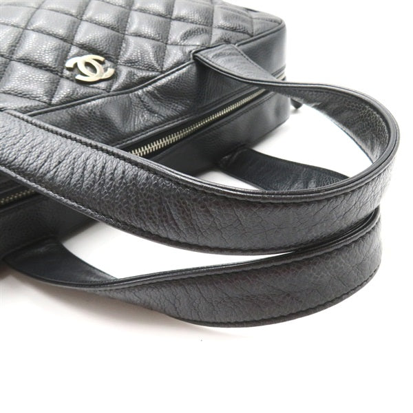 Chanel Quilted Caviar Handbag Leather Handbag 6186246 in Good condition