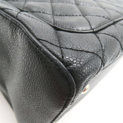Chanel Quilted Caviar Handbag Leather Handbag 6186246 in Good condition