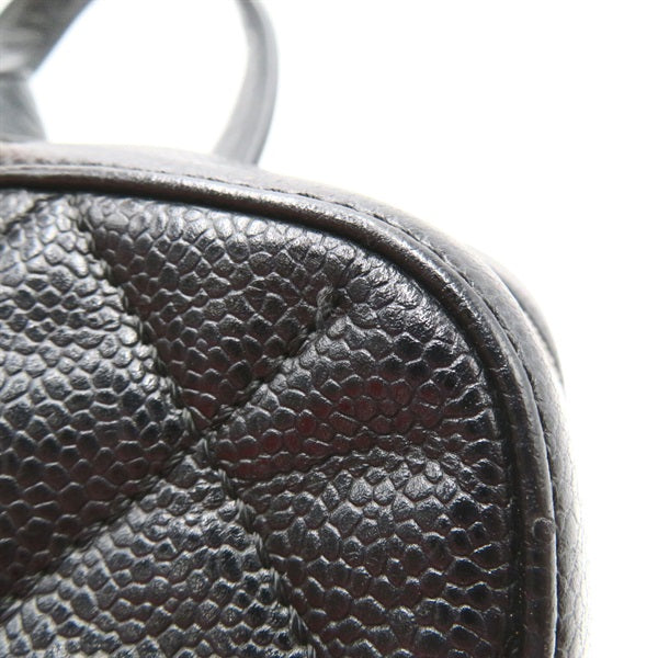 Chanel Quilted Caviar Handbag Leather Handbag 6186246 in Good condition