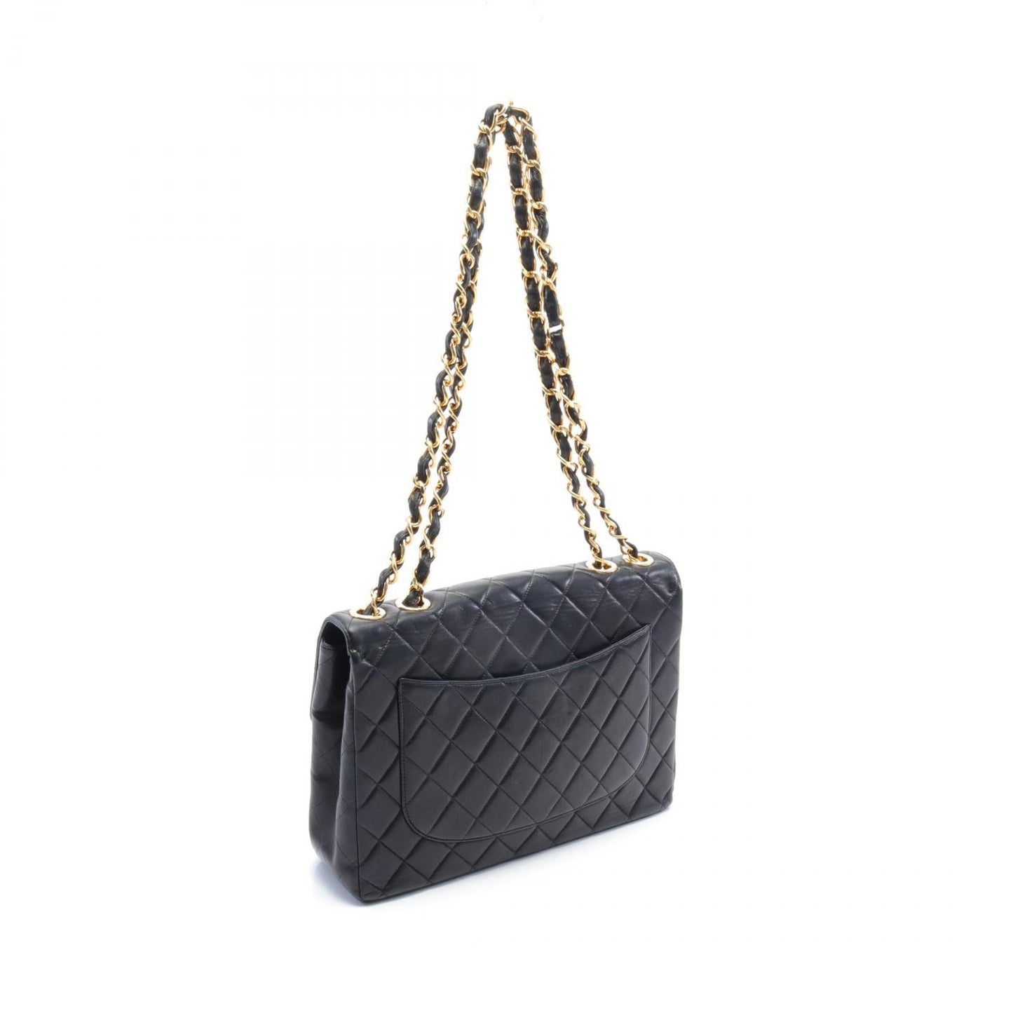 Chanel Jumbo Matelasse Single Flap Shoulder Bag Leather Shoulder Bag 4455407 in Good condition