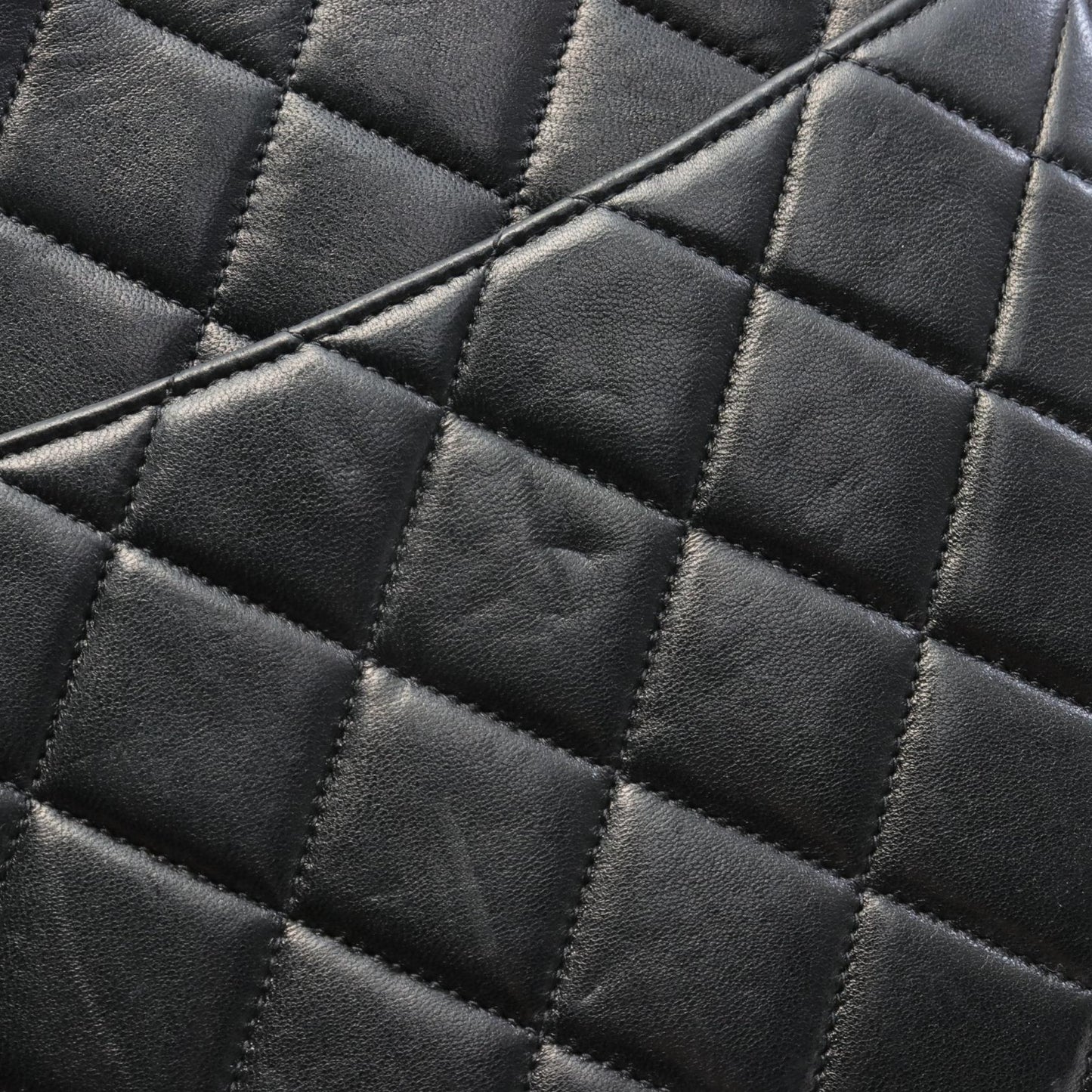 Chanel Jumbo Matelasse Single Flap Shoulder Bag Leather Shoulder Bag 4455407 in Good condition