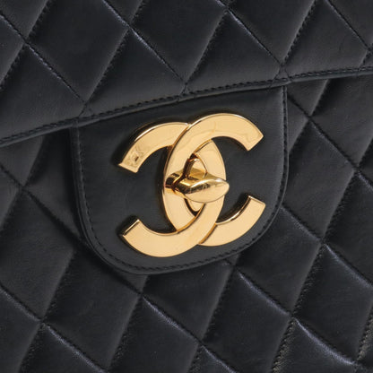 Chanel Jumbo Matelasse Single Flap Shoulder Bag Leather Shoulder Bag 4455407 in Good condition